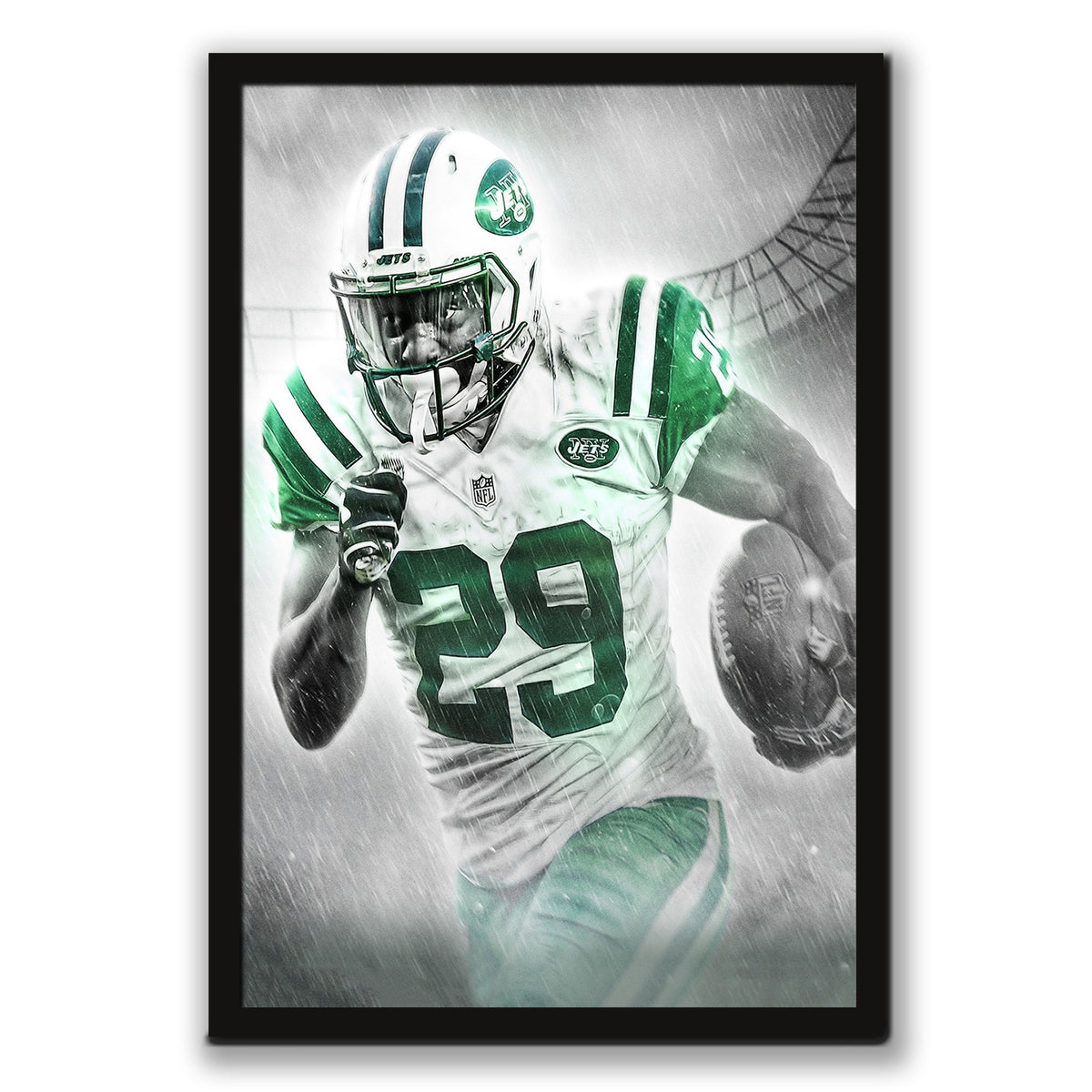 Bilal Powell Art Sports Decorative Poster School Dormitory 0 Canvas Wall Art Poster Decor Gift