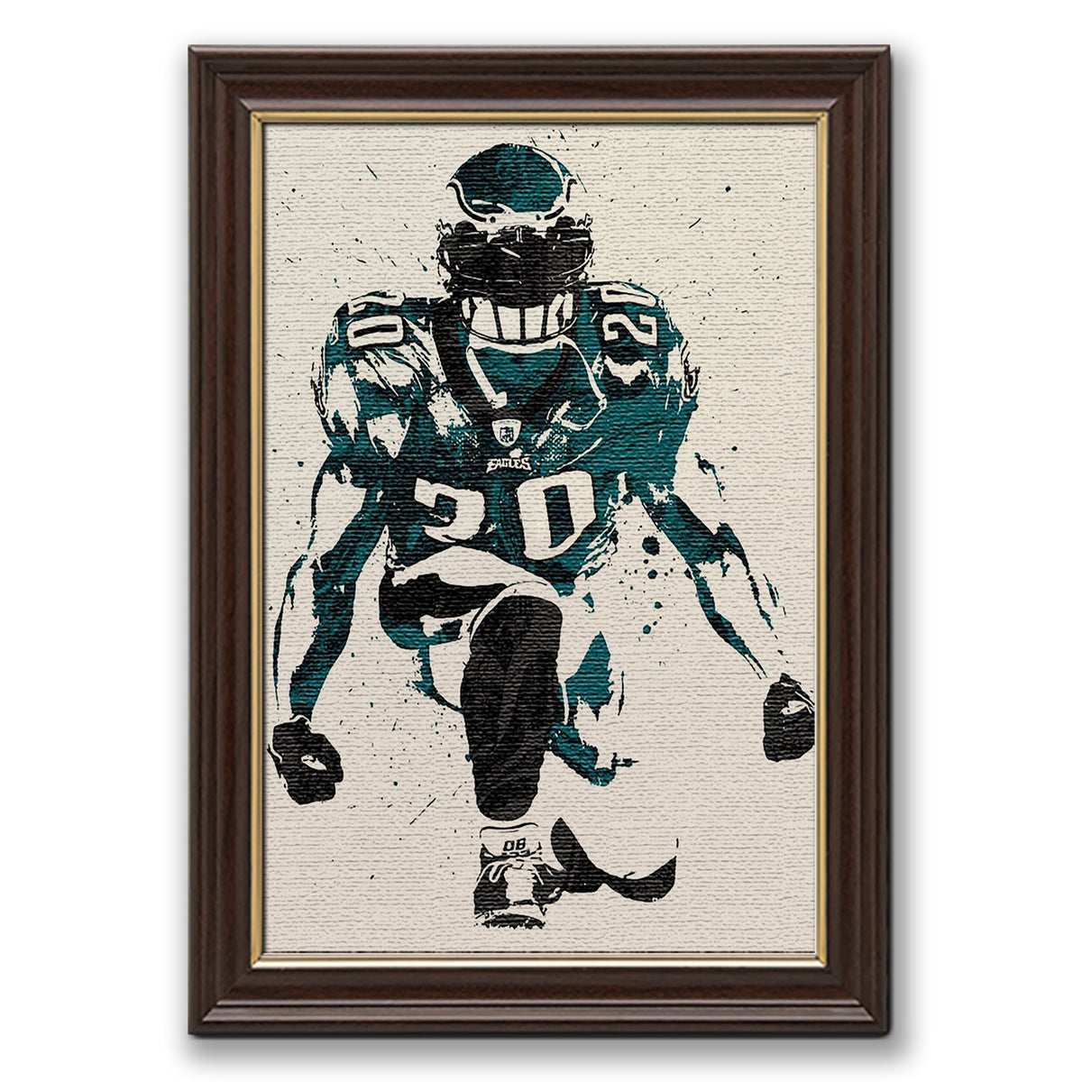Brian Dawkins Art Poster 6 Canvas Wall Art Poster Decor Gift