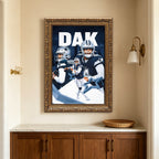 Dak Prescott Sports Celebrity Art Deco Poster 6 Canvas Wall Art Poster Decor Gift