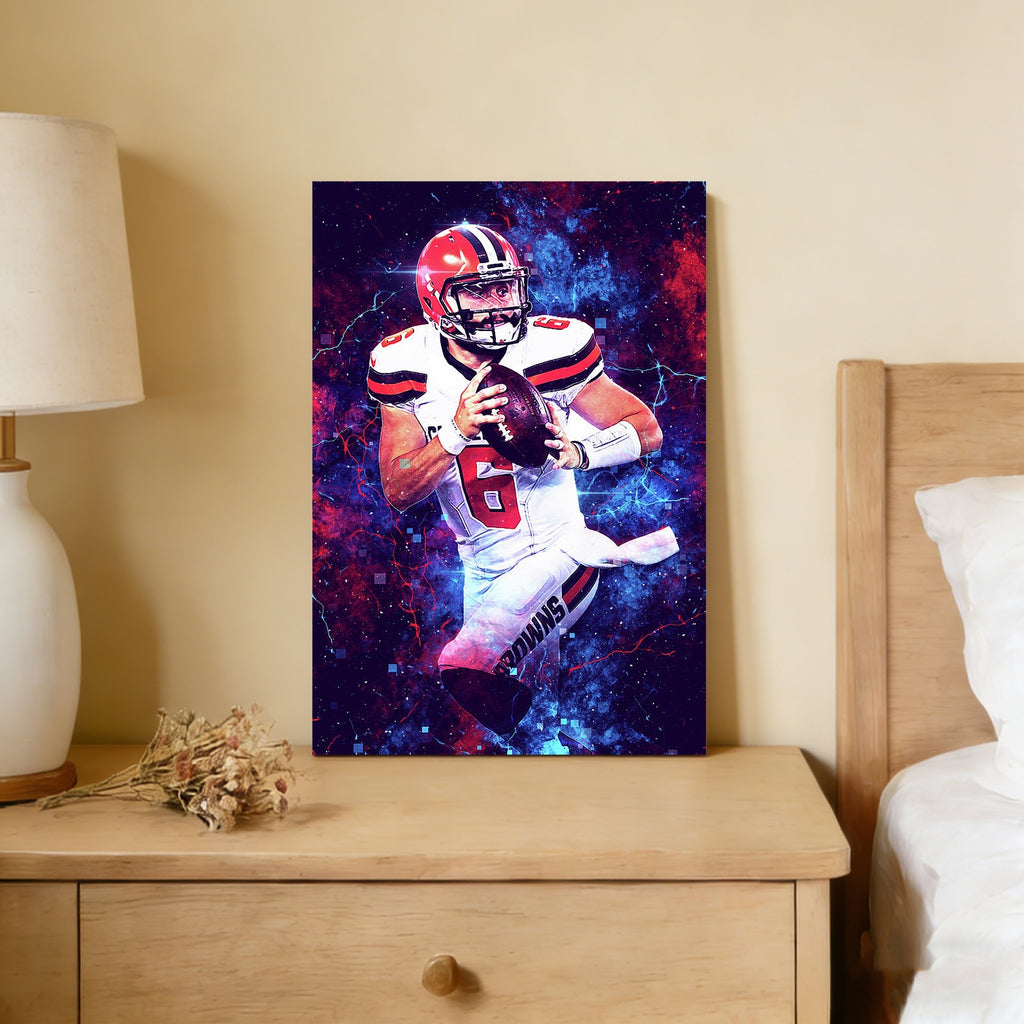 Baker Mayfield Sports Celebrity Art Deco Poster 1 Canvas Wall Art Poster Decor Gift