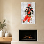 Baker Mayfield Celebrity Sports Art Poster School Dining Room Decoration 8 Canvas Wall Art Poster Decor Gift