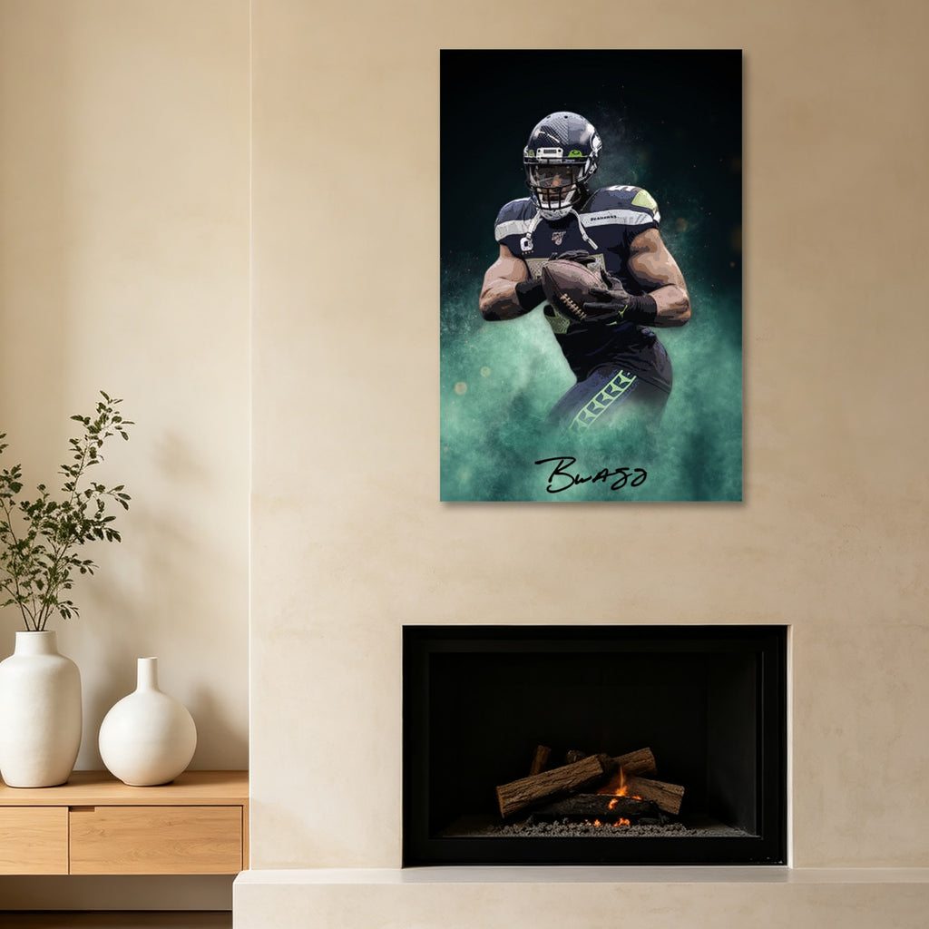 Bobby Wagner Celebrity Sports Art Poster School Dining Room Decoration 4 Canvas Wall Art Poster Decor Gift