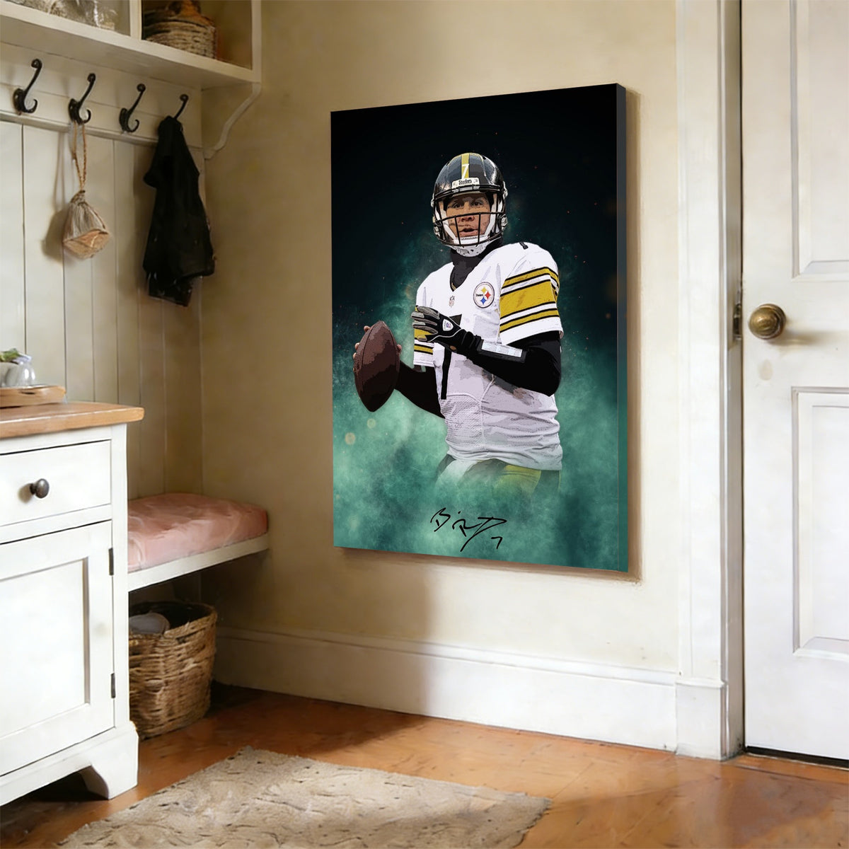 Ben Roethlisberger Celebrity Sports Art Poster School Dining Room Decoration 9 Canvas Wall Art Poster Decor Gift