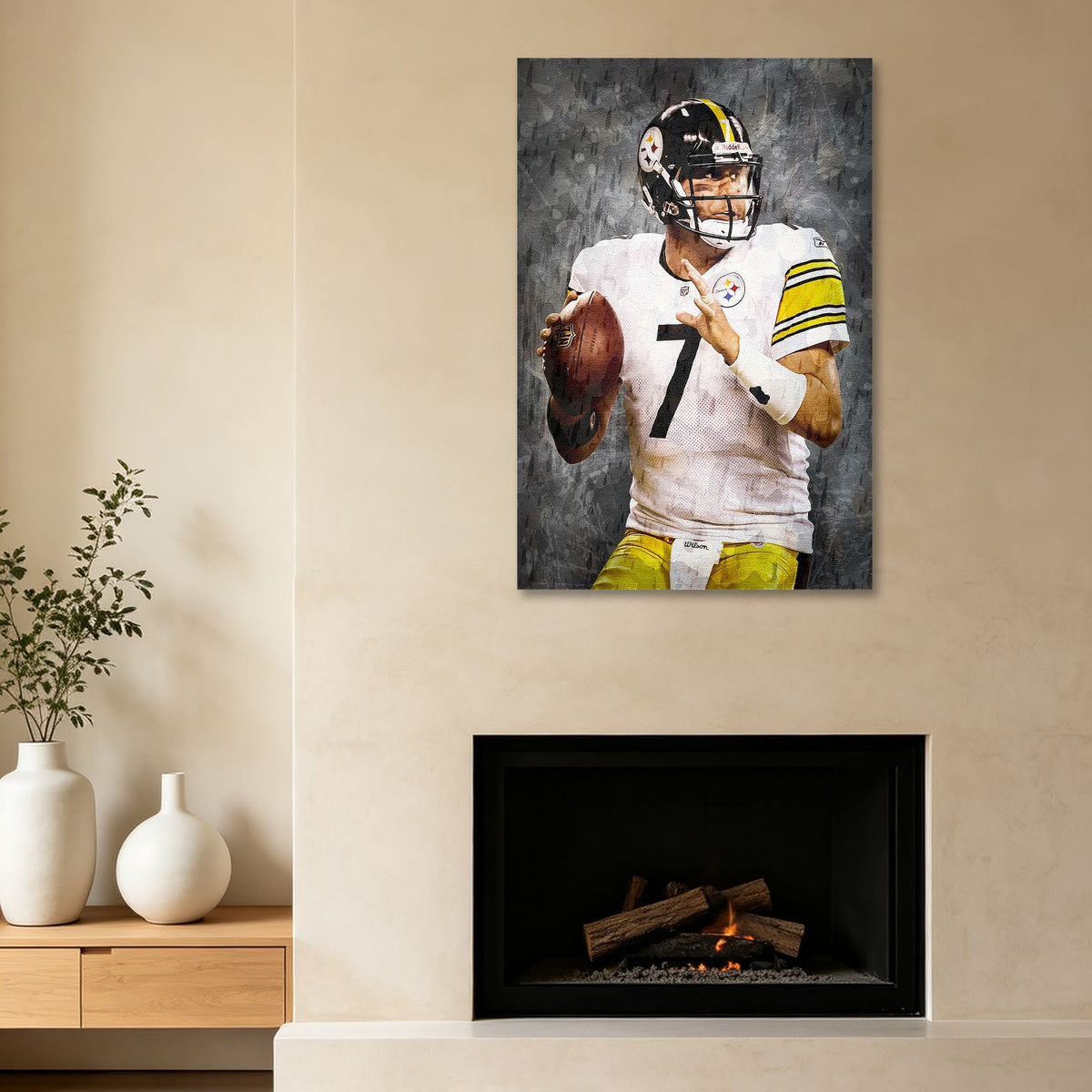 Ben Roethlisberger Celebrity Sports Art Poster School Dining Room Decoration 7 Canvas Wall Art Poster Decor Gift