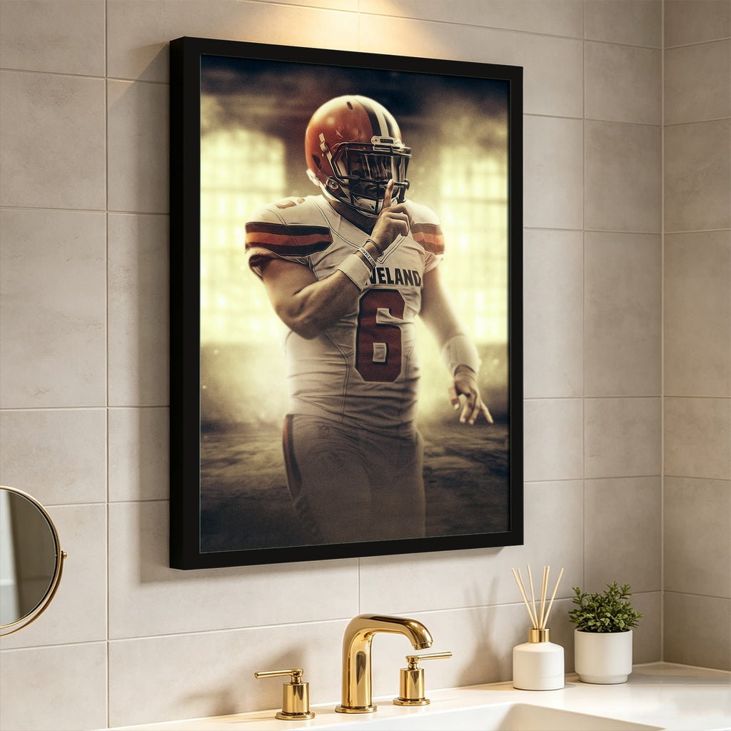 Baker Mayfield Art Sports Decorative Poster School Dormitory 2 Canvas Wall Art Poster Decor Gift