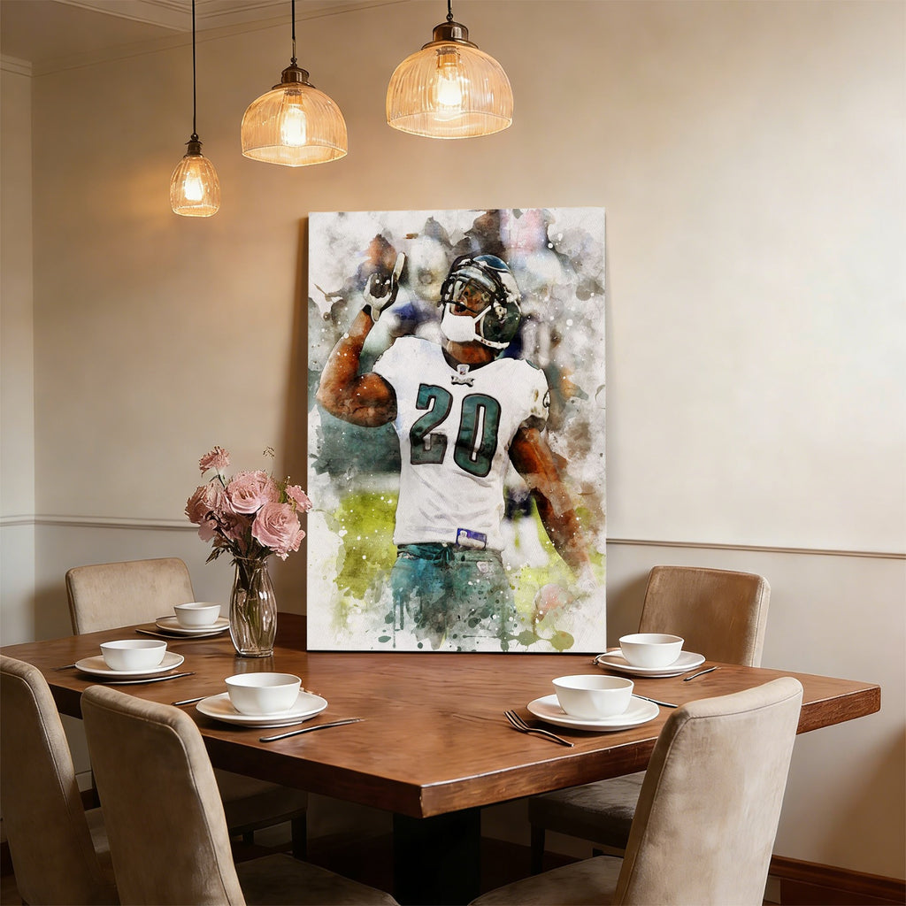 Brian Dawkins Art Poster 9 Canvas Wall Art Poster Decor Gift