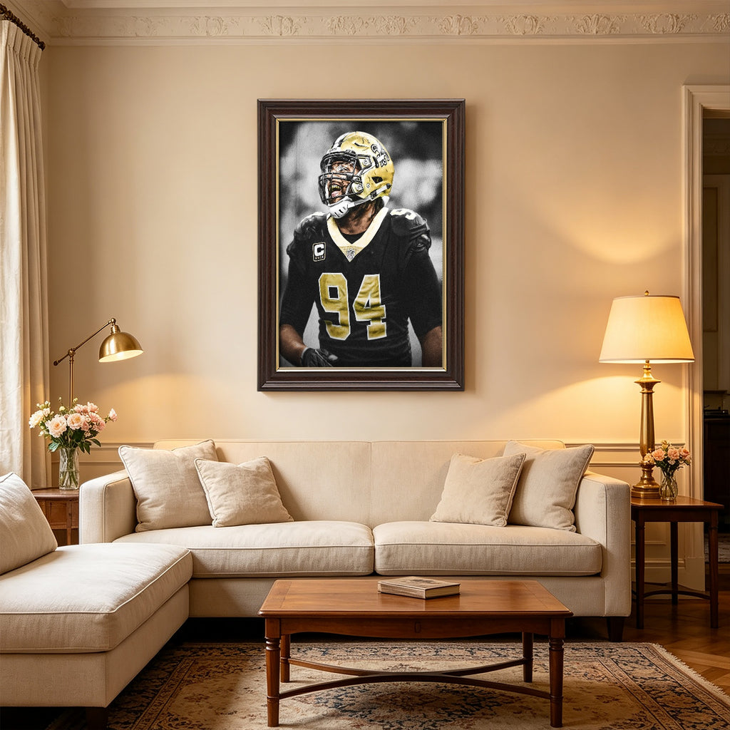 Cameron Jordan Celebrity Sports Art Poster School Dining Room Decoration 1 Canvas Wall Art Poster Decor Gift