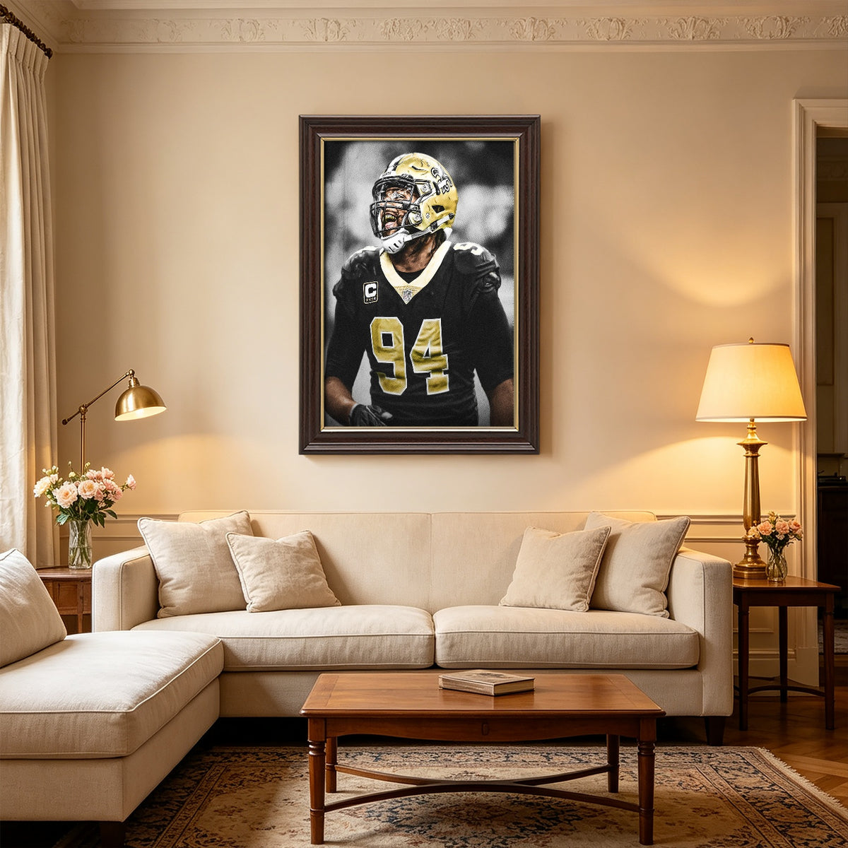 Cameron Jordan Celebrity Sports Art Poster School Dining Room Decoration 1 Canvas Wall Art Poster Decor Gift