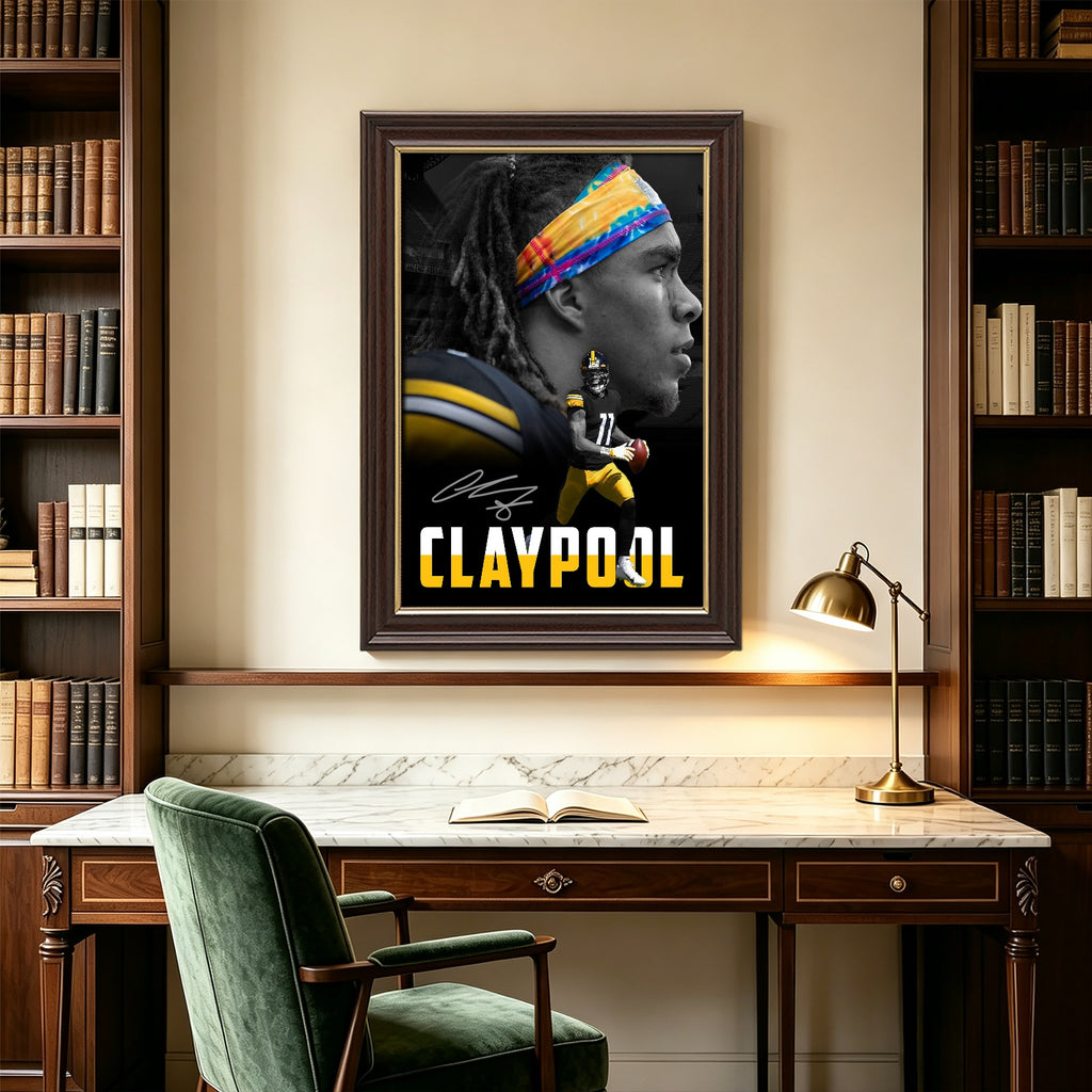 Chase Claypool Sports Celebrity Art Deco Poster 1 Canvas Wall Art Poster Decor Gift