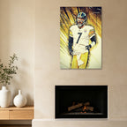 Ben Roethlisberger Celebrity Sports Art Poster School Dining Room Decoration 5 Canvas Wall Art Poster Decor Gift