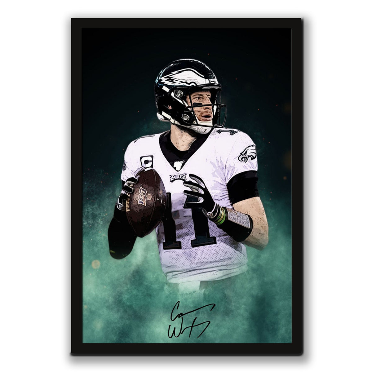 Carson Wentz Celebrity Sports Art Poster School Dining Room Decoration 0 Canvas Wall Art Poster Decor Gift