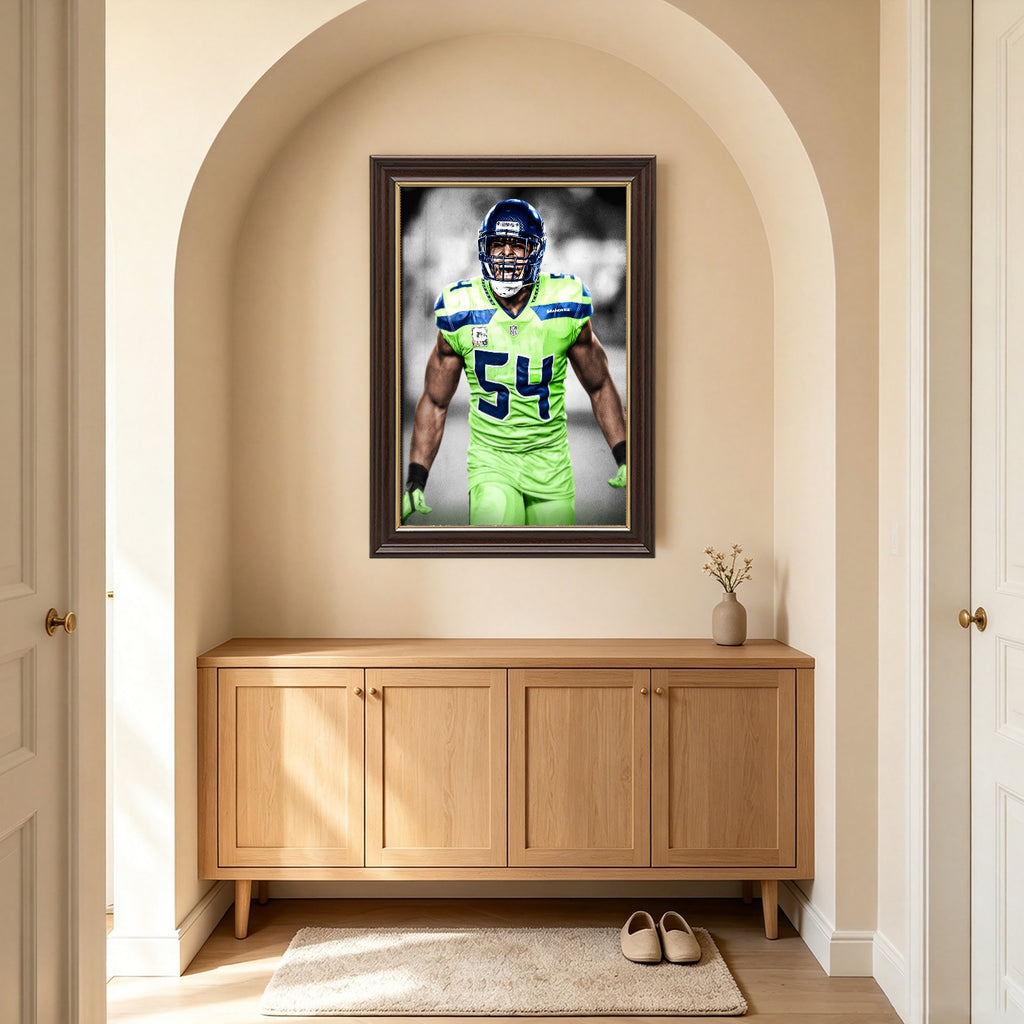 Bobby Wagner Art Sports Decorative Poster School Dormitory 7 Canvas Wall Art Poster Decor Gift
