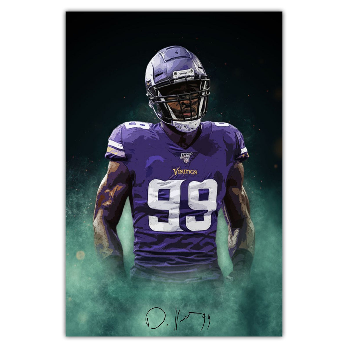 Danielle Hunter Celebrity Sports Art Poster School Dining Room Decoration 7 Canvas Wall Art Poster Decor Gift