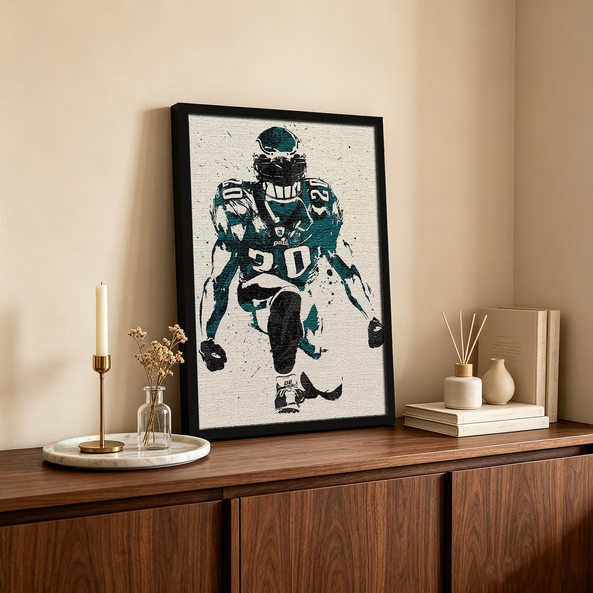 Brian Dawkins Art Poster 6 Canvas Wall Art Poster Decor Gift
