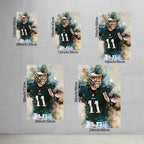 Carson Wentz Celebrity Sports Art Poster School Dining Room Decoration 2 Canvas Wall Art Poster Decor Gift