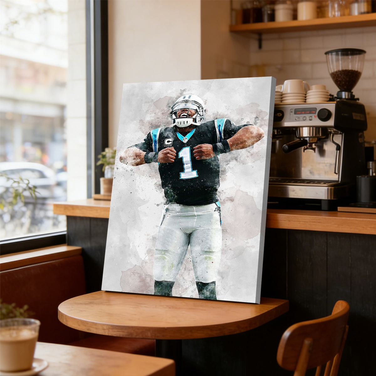 Cam Newton Celebrity Sports Art Poster School Dining Room Decoration 5 Canvas Wall Art Poster Decor Gift