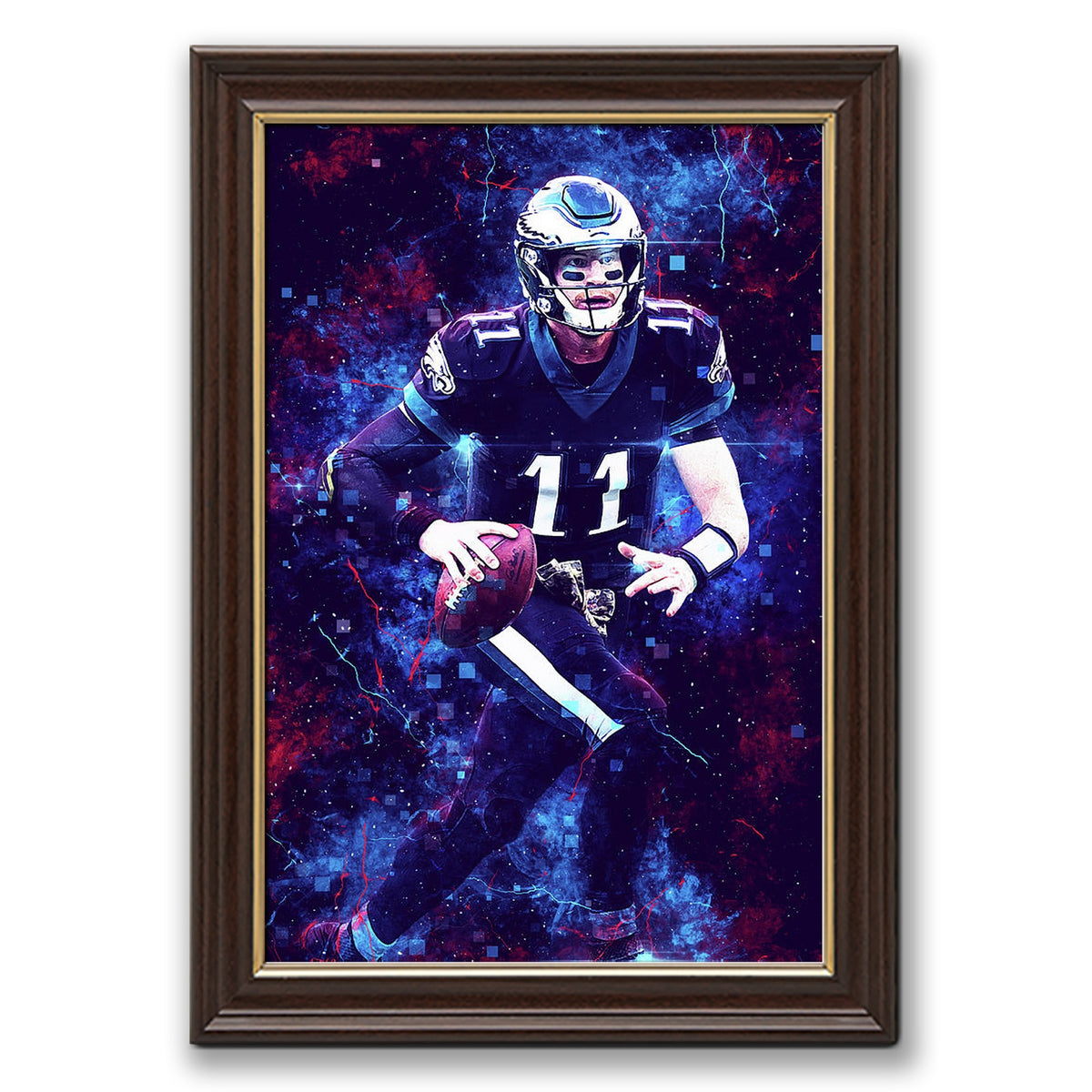 Carson Wentz Sports Celebrity Art Deco Poster 3 Canvas Wall Art Poster Decor Gift