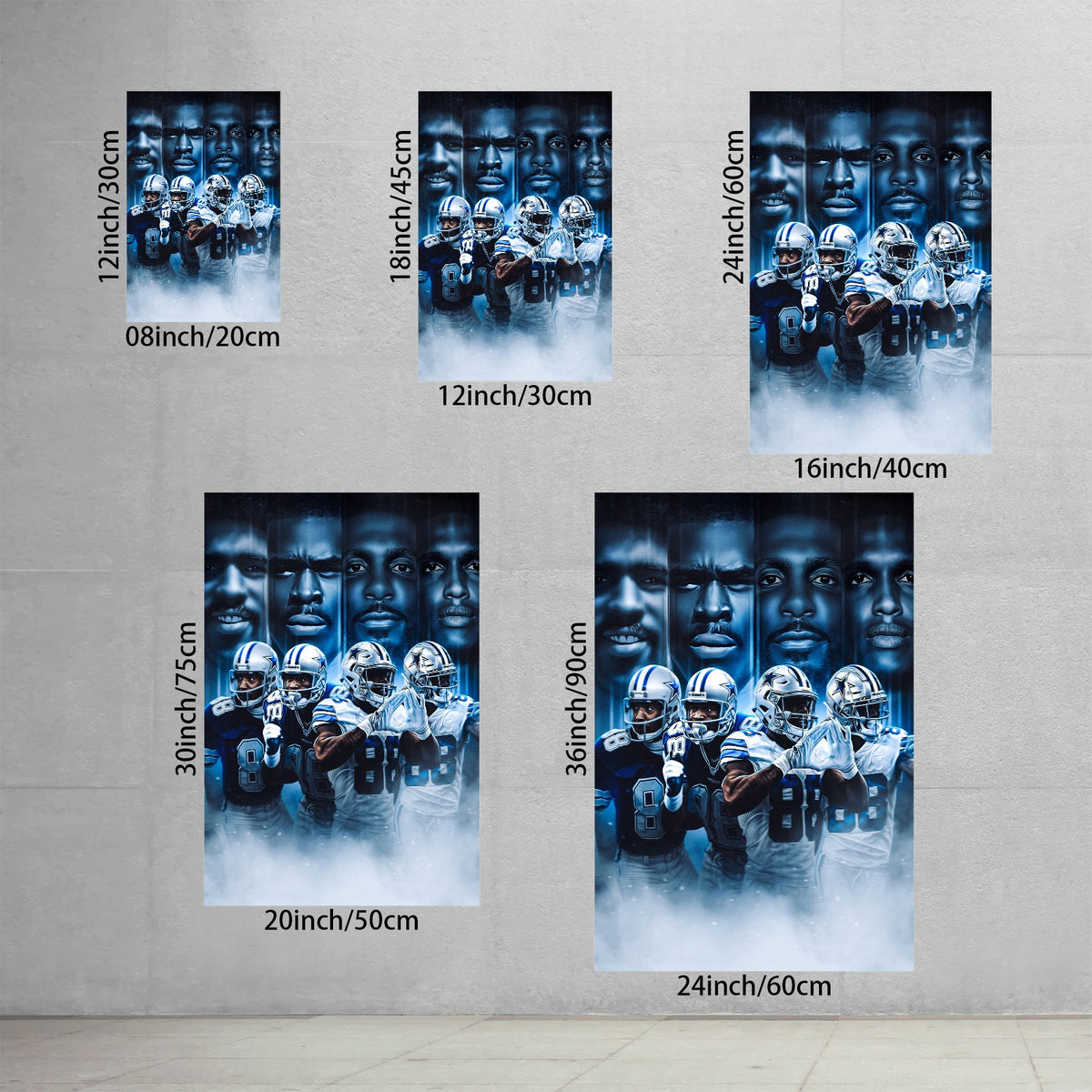 CeeDee Lamb Art Sports Decorative Poster School Dormitory 6 Canvas Wall Art Poster Decor Gift