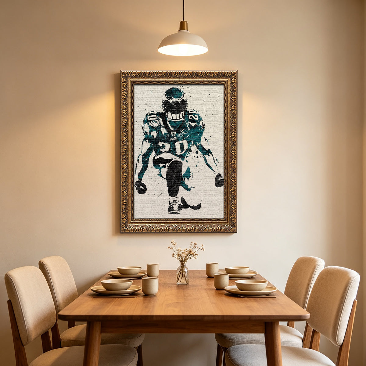 Brian Dawkins Art Poster 6 Canvas Wall Art Poster Decor Gift