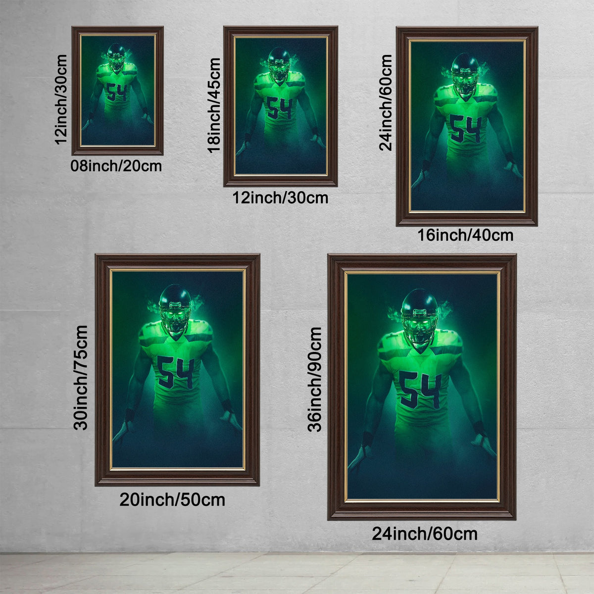 Bobby Wagner Art Sports Decorative Poster School Dormitory 6 Canvas Wall Art Poster Decor Gift