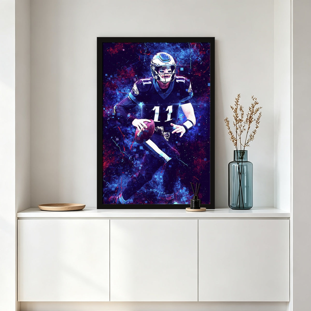 Carson Wentz Sports Celebrity Art Deco Poster 3 Canvas Wall Art Poster Decor Gift