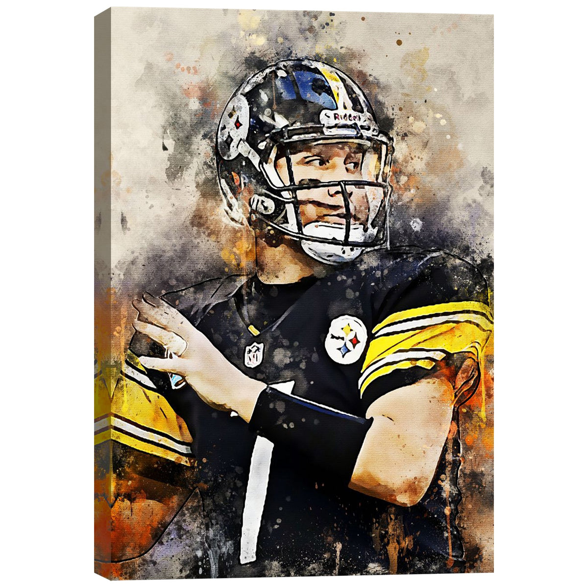 Ben Roethlisberger Celebrity Sports Art Poster School Dining Room Decoration 6 Canvas Wall Art Poster Decor Gift
