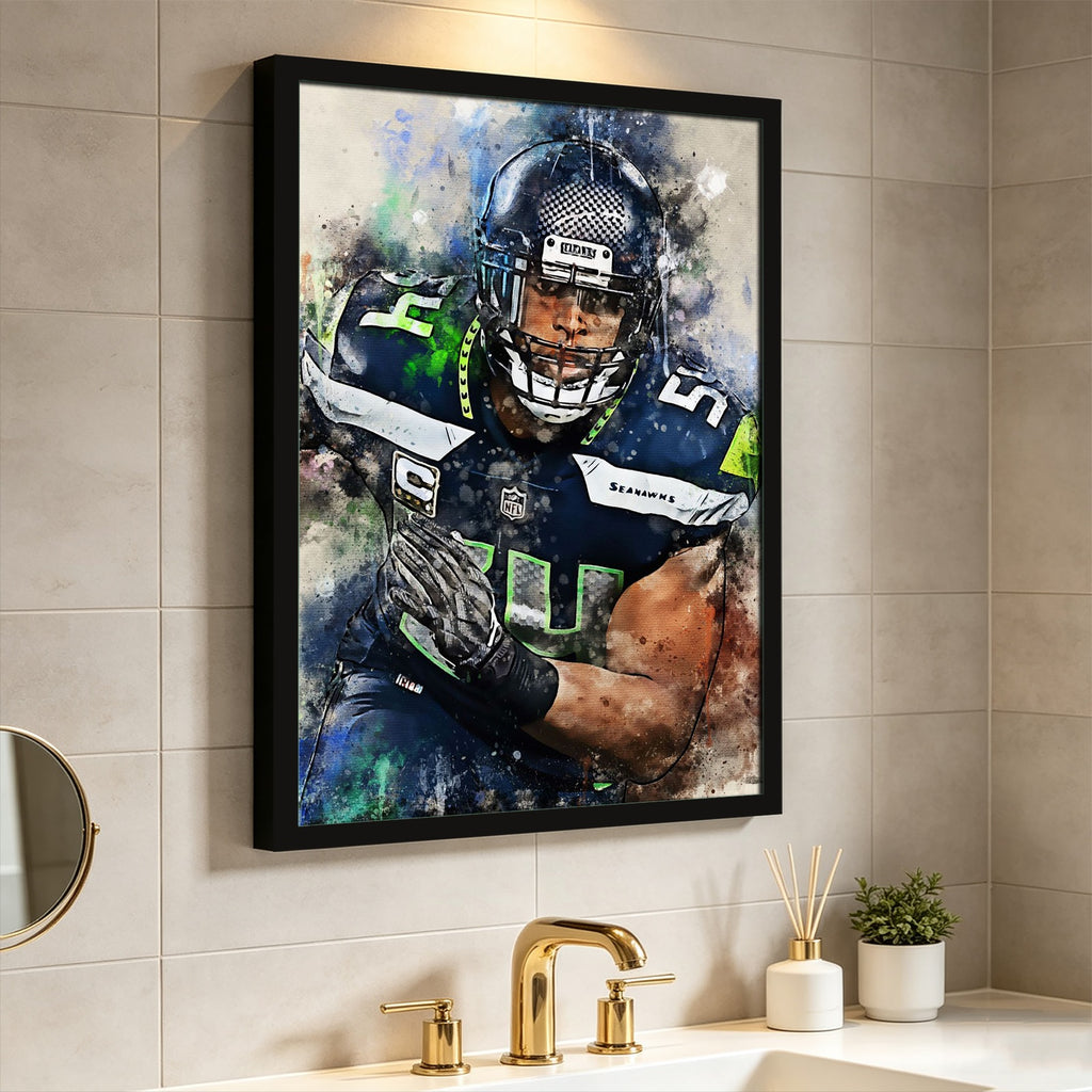 Bobby Wagner Celebrity Sports Art Poster School Dining Room Decoration 1 Canvas Wall Art Poster Decor Gift