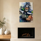 Bobby Wagner Celebrity Sports Art Poster School Dining Room Decoration 1 Canvas Wall Art Poster Decor Gift