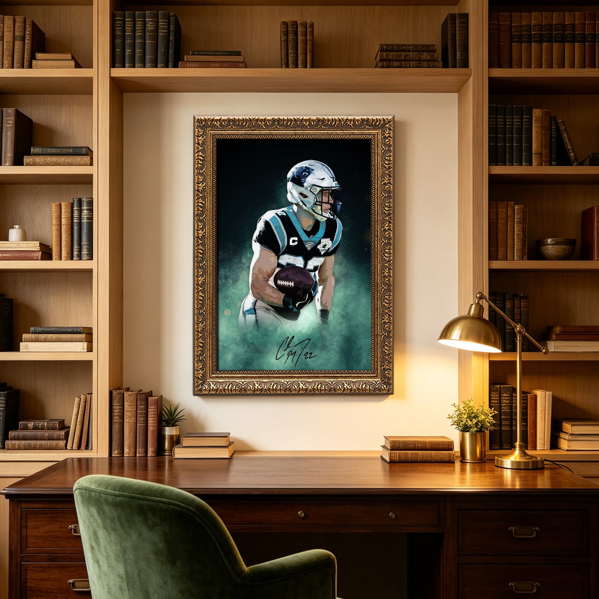 Christian McCaffrey Celebrity Sports Art Poster School Dining Room Decoration 4 Canvas Wall Art Poster Decor Gift
