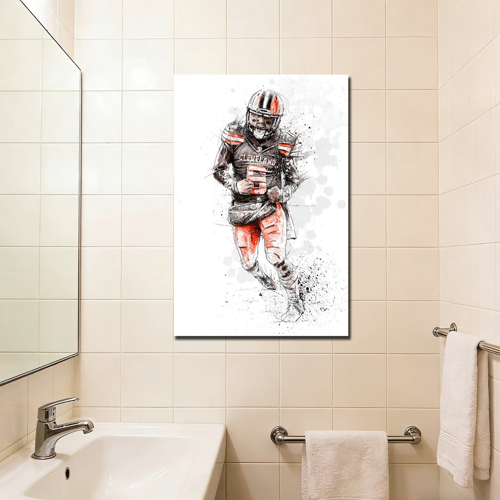Baker Mayfield Art Sports Decorative Poster School Dormitory 0 Canvas Wall Art Poster Decor Gift
