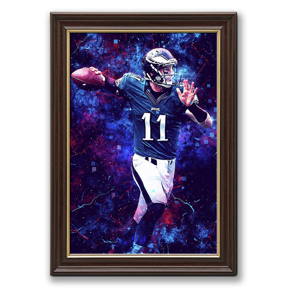 Carson Wentz Sports Celebrity Art Deco Poster 2 Canvas Wall Art Poster Decor Gift