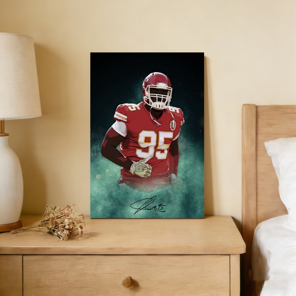 Chris Jones Celebrity Sports Art Poster School Dining Room Decoration 4 Canvas Wall Art Poster Decor Gift