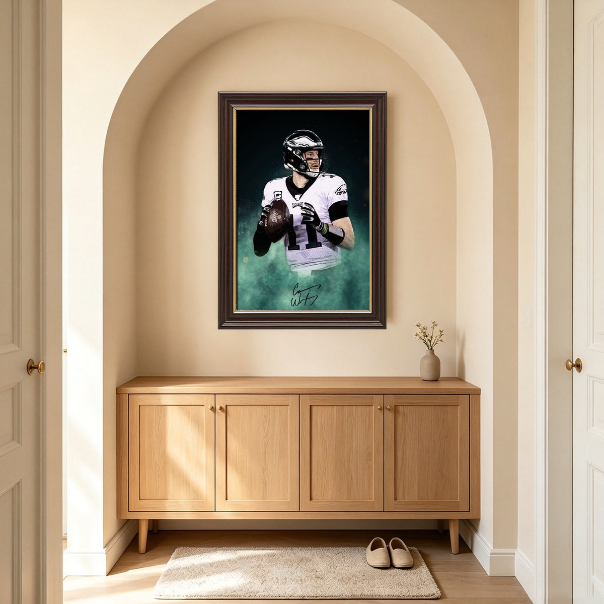 Carson Wentz Celebrity Sports Art Poster School Dining Room Decoration 0 Canvas Wall Art Poster Decor Gift