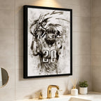 Brian Dawkins Art Poster 5 Canvas Wall Art Poster Decor Gift