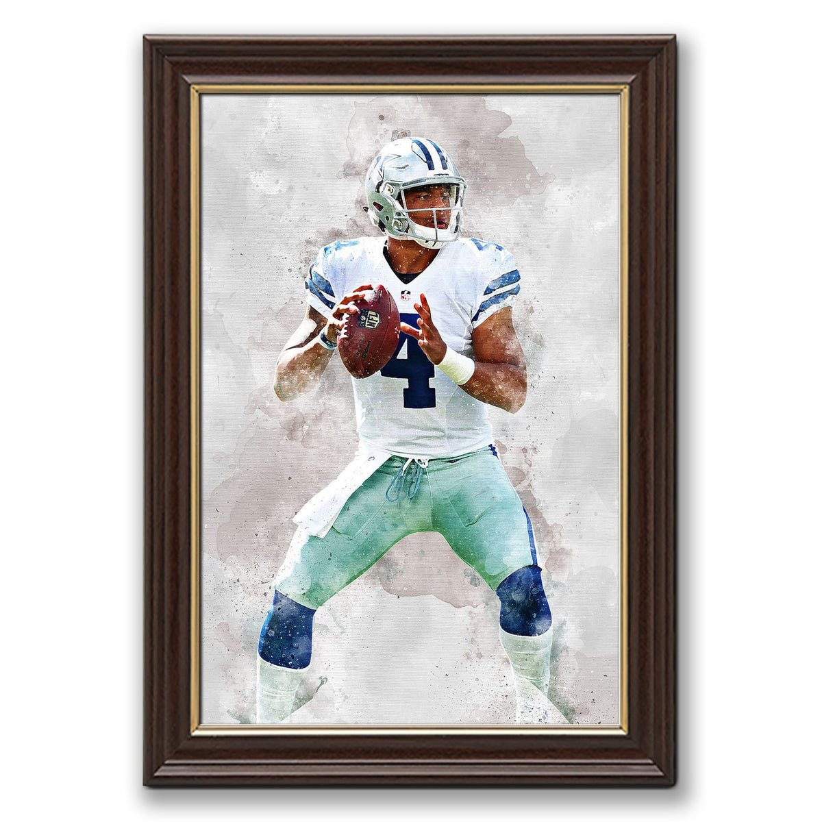 Dak Prescott Celebrity Sports Art Poster School Dining Room Decoration 4 Canvas Wall Art Poster Decor Gift