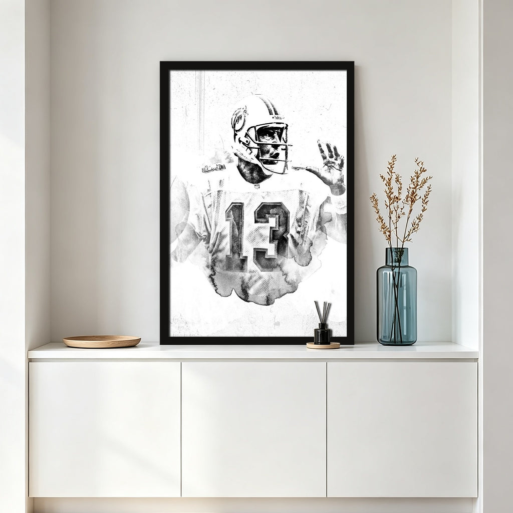 Dan Marino Art Sports Decorative Poster School Dormitory 2 Canvas Wall Art Poster Decor Gift