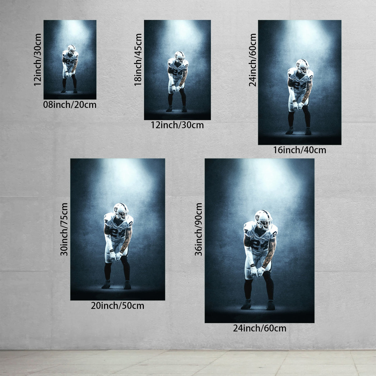 Charles Woodson Art Sports Decorative Poster School Dormitory 7 Canvas Wall Art Poster Decor Gift