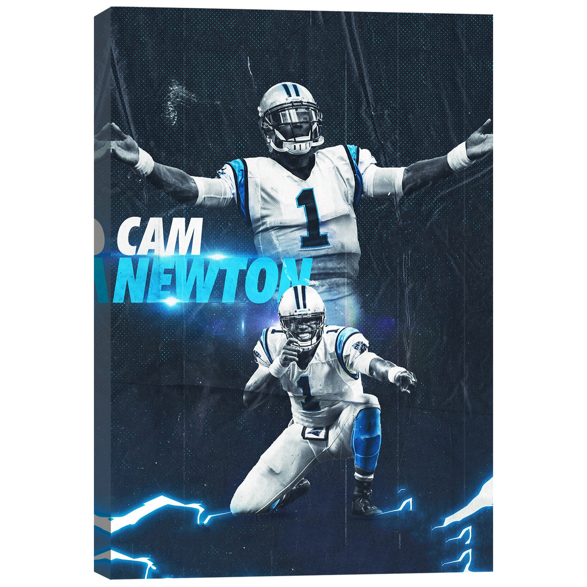Cam Newton Sports Celebrity Art Deco Poster 5 Canvas Wall Art Poster Decor Gift