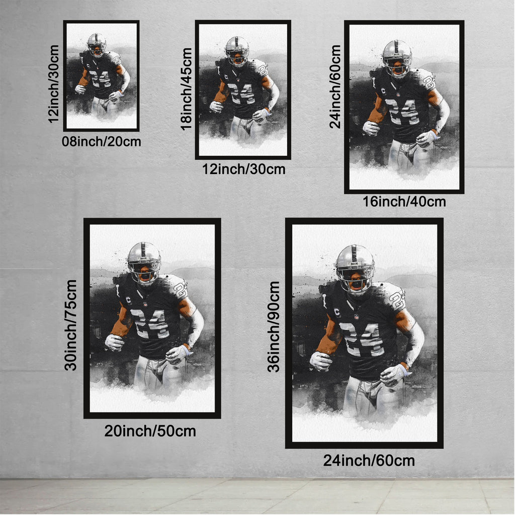 Charles Woodson Art Sports Decorative Poster School Dormitory 2 Canvas Wall Art Poster Decor Gift