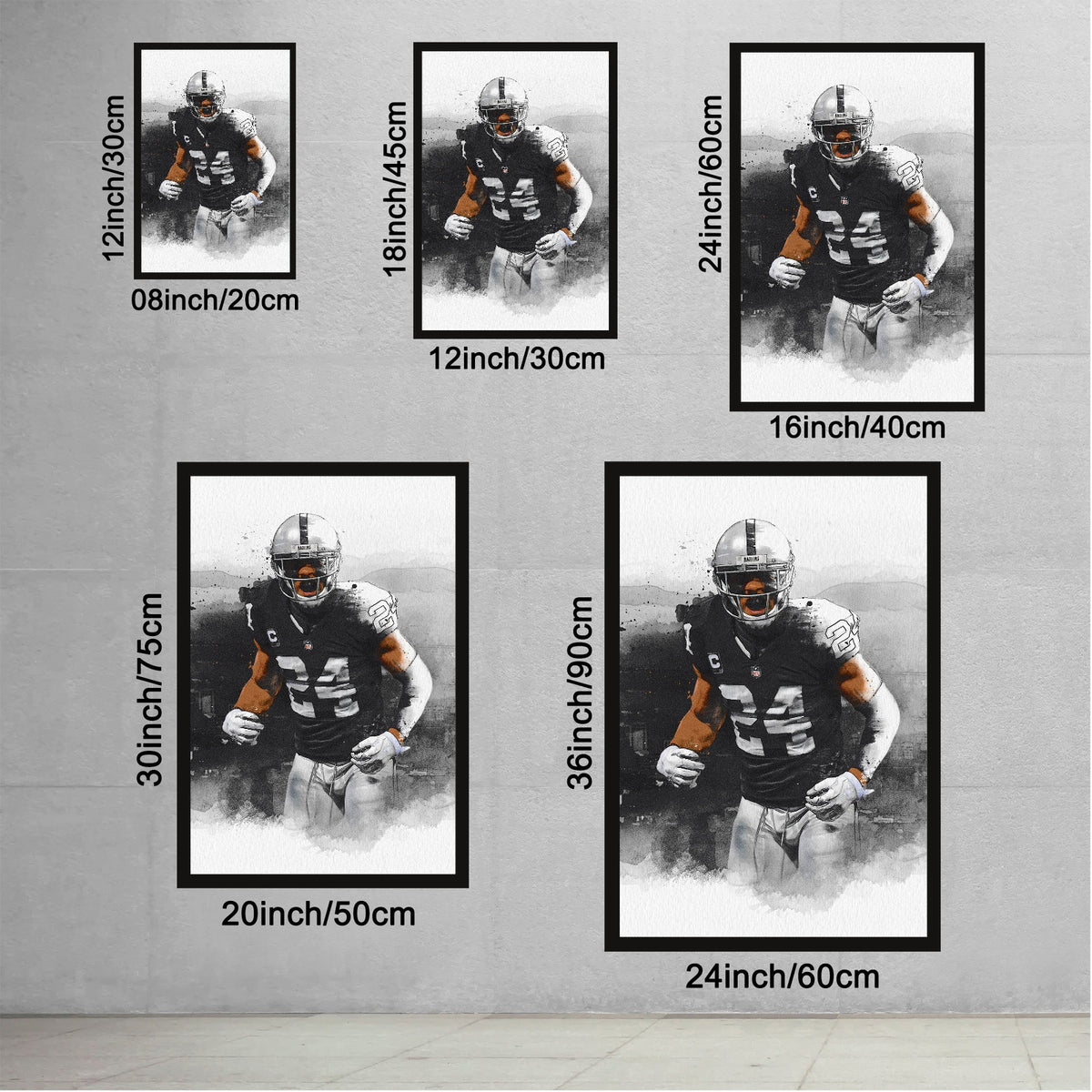 Charles Woodson Art Sports Decorative Poster School Dormitory 2 Canvas Wall Art Poster Decor Gift