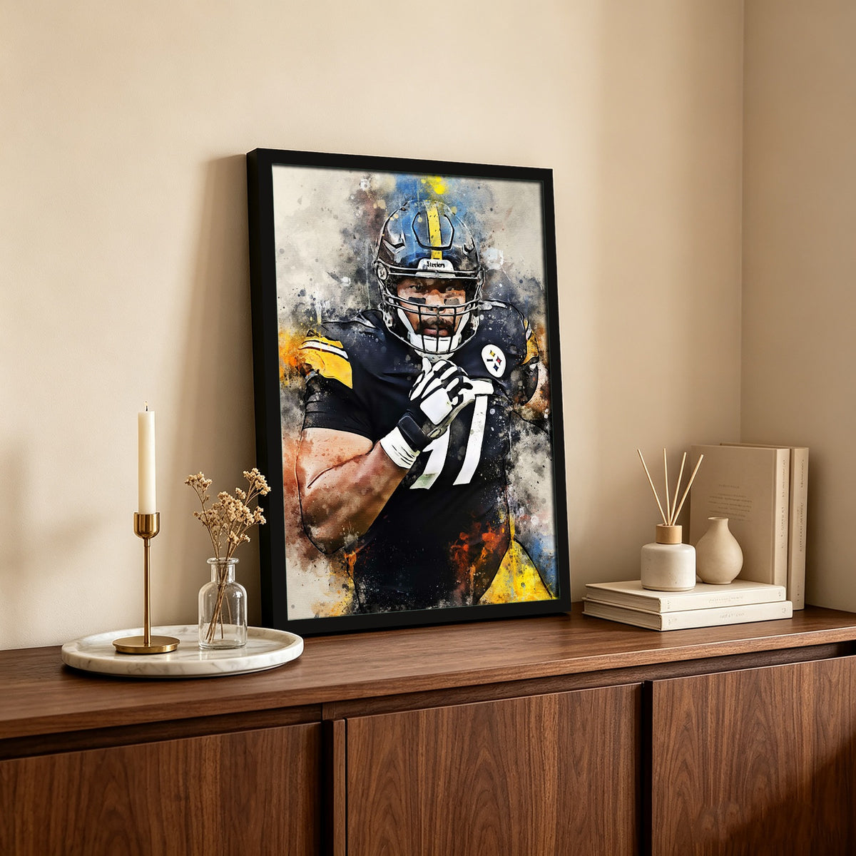 Cameron Heyward Celebrity Sports Art Poster School Dining Room Decoration 7 Canvas Wall Art Poster Decor Gift