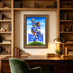 Calvin Johnson Celebrity Sports Art Poster School Dining Room Decoration 6 Canvas Wall Art Poster Decor Gift