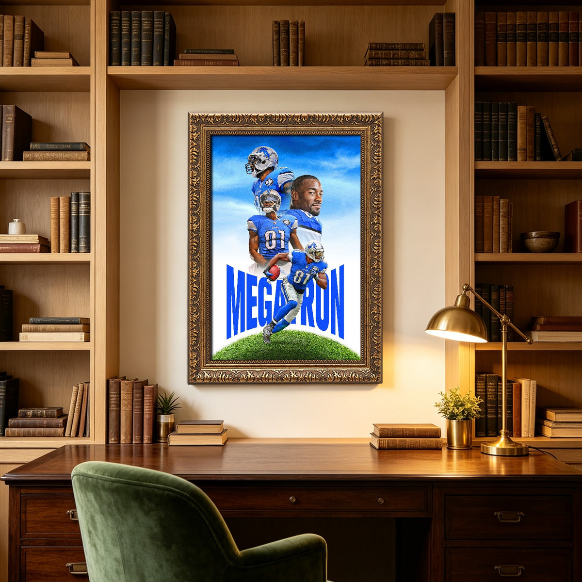 Calvin Johnson Celebrity Sports Art Poster School Dining Room Decoration 6 Canvas Wall Art Poster Decor Gift