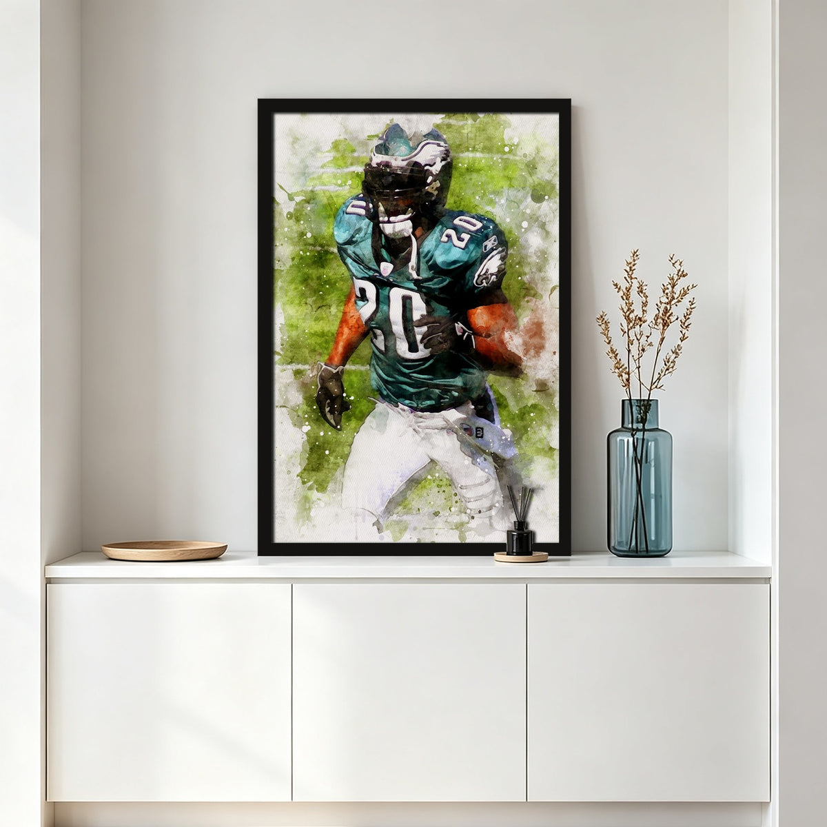 Brian Dawkins Art Poster 1 Canvas Wall Art Poster Decor Gift