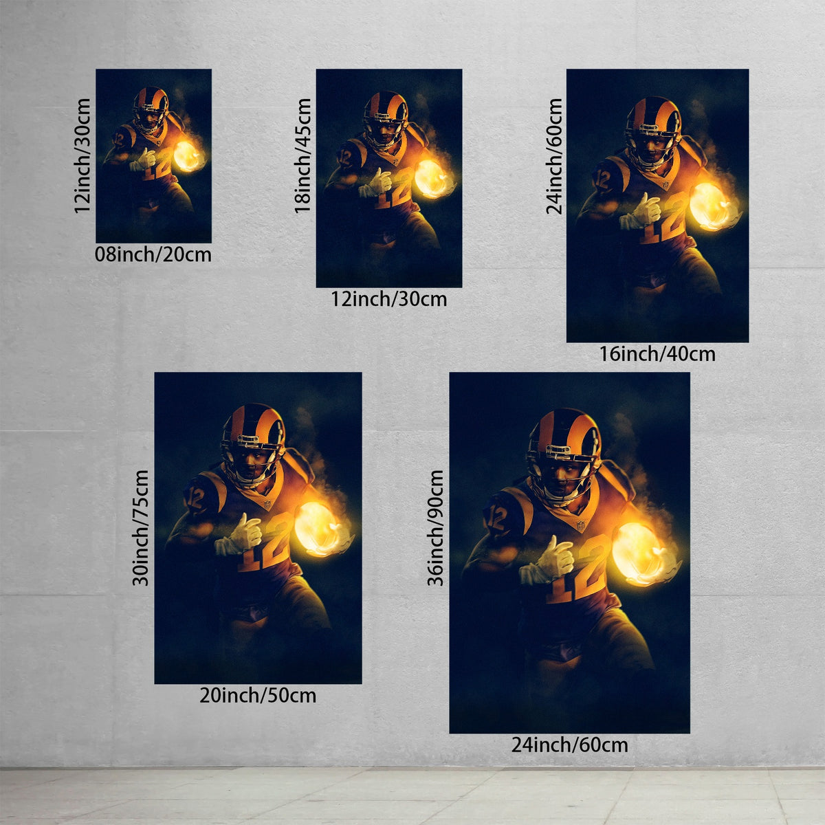 Brandin Cooks Art Sports Decorative Poster School Dormitory 0 Canvas Wall Art Poster Decor Gift