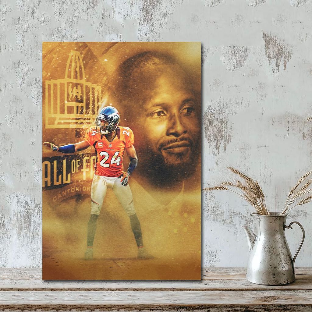 Champ Bailey Art Sports Decorative Poster School Dormitory 4 Canvas Wall Art Poster Decor Gift