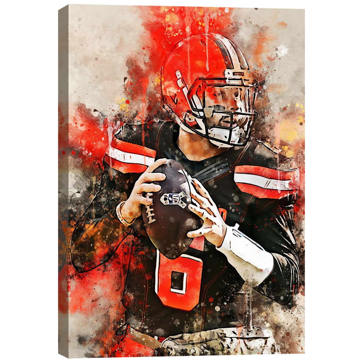 Baker Mayfield Celebrity Sports Art Poster School Dining Room Decoration 10 Canvas Wall Art Poster Decor Gift