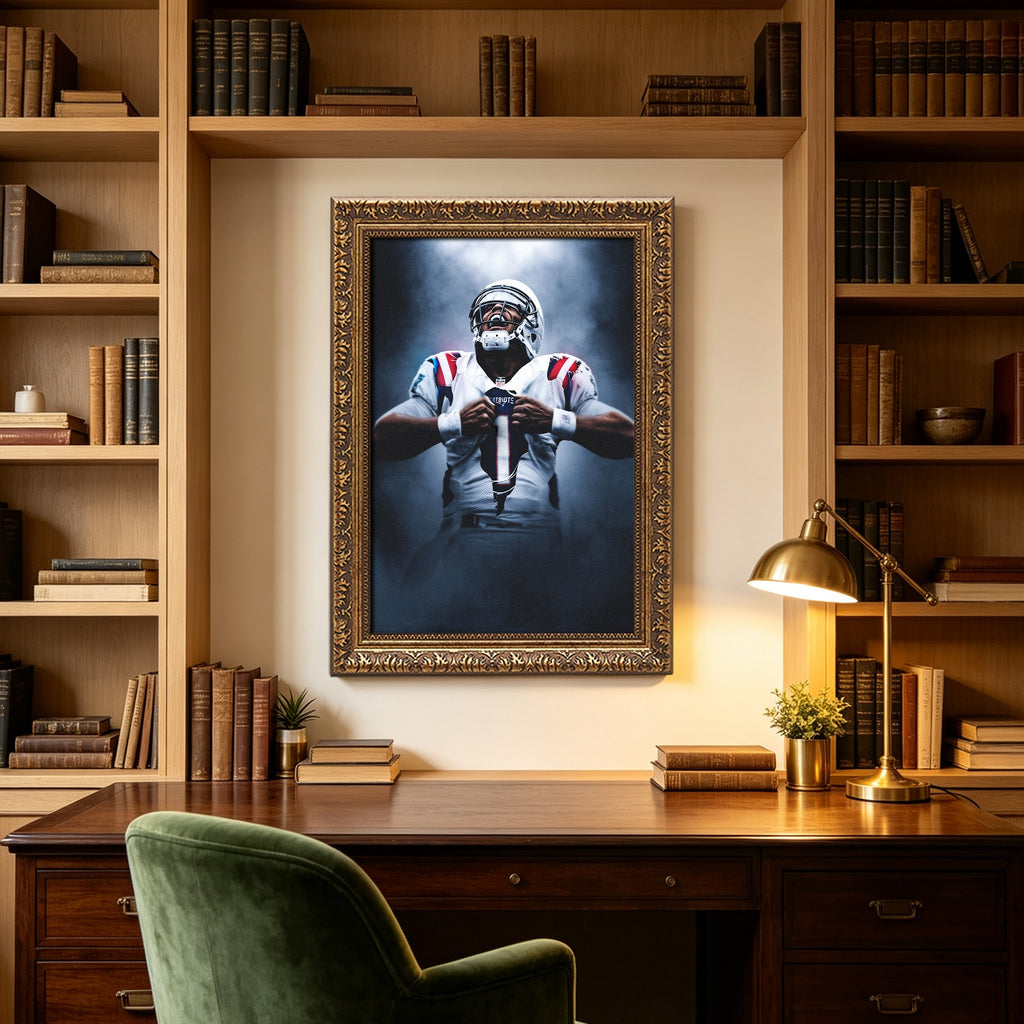Cam Newton Art Sports Decorative Poster School Dormitory 7 Canvas Wall Art Poster Decor Gift