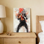 Baker Mayfield Sports Celebrity Art Deco Poster 6 Canvas Wall Art Poster Decor Gift