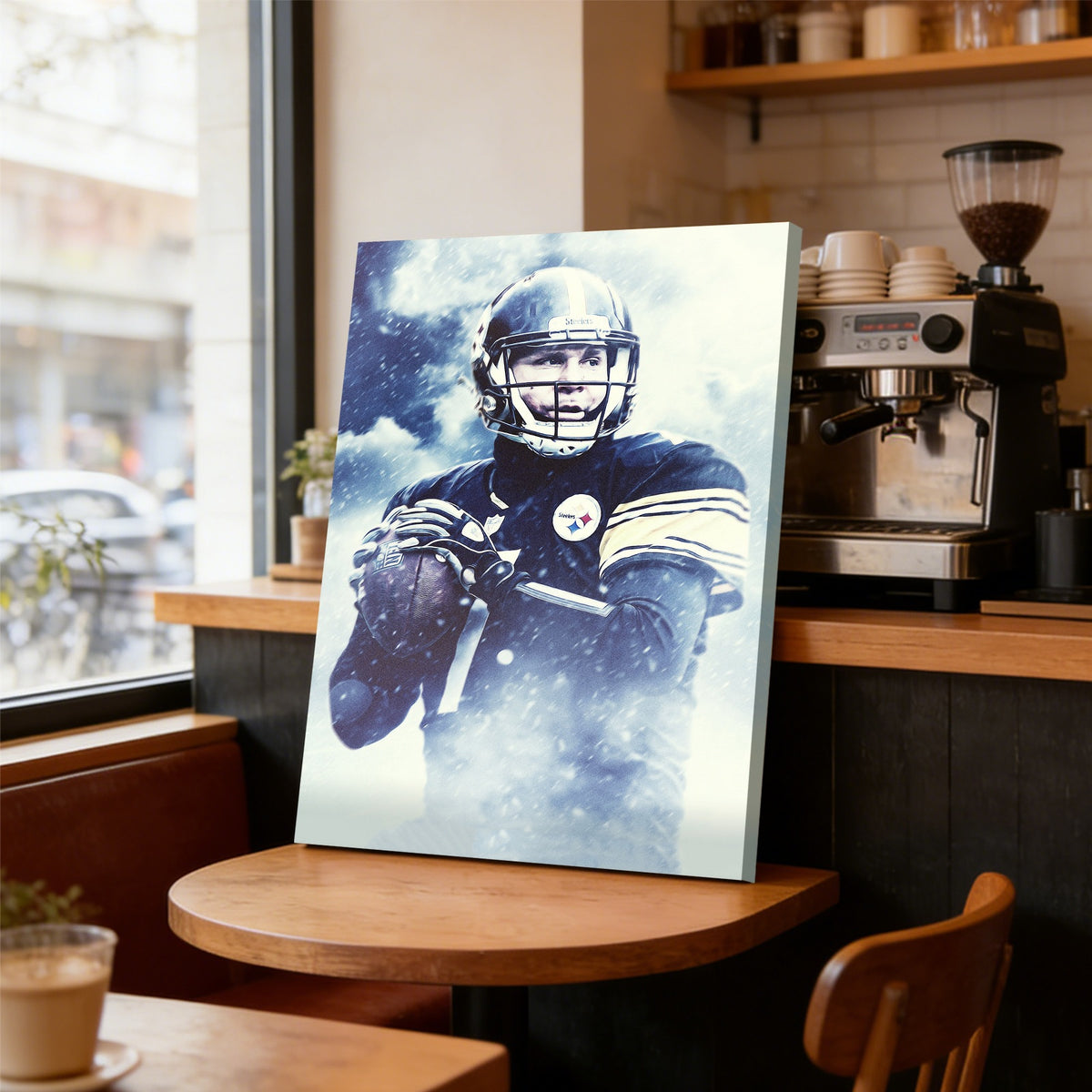 Ben Roethlisberger Art Sports Decorative Poster School Dormitory 1 Canvas Wall Art Poster Decor Gift